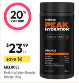 Super Pharmacy Melrose peak hydration powder orange offer
