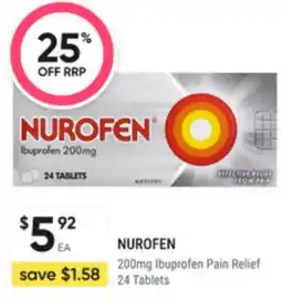Super Pharmacy Nurofen ibuprofen pain relief offer