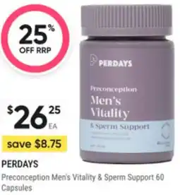 Super Pharmacy Perdays preconception men's vitality & sperm support offer
