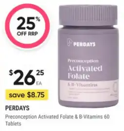 Super Pharmacy Preconception activated folate & b-vitamins offer