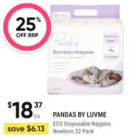 Super Pharmacy Pandas by luvme eco disposable nappies offer