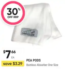 Super Pharmacy Pea pods bamboo absorber one size offer