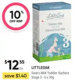 Super Pharmacy Goat's milk toddler sachets stage offer