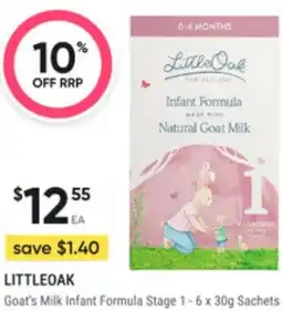 Super Pharmacy LITTLEOAK Goat's Milk Infant Formula Sachets offer