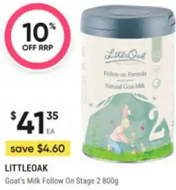 Super Pharmacy LITTLEOAK Goat's Milk Follow On offer
