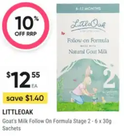Super Pharmacy Goat's Milk Follow On Formula Sachets offer