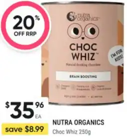 Super Pharmacy Nutra organics choc whiz offer