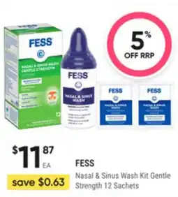 Super Pharmacy Fess nasal & sinus wash kit gentle strength offer