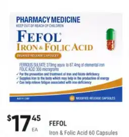 Super Pharmacy Fefol iron & folic acid offer