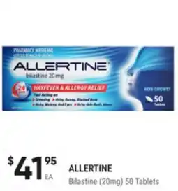 Super Pharmacy Allertine bilastine offer