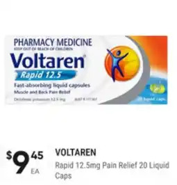 Super Pharmacy Voltaren rapid pain relief offer
