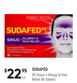 Super Pharmacy Sudafed pe sinus + allergy & pain relief offer