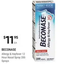 Super Pharmacy Beconase allergy & hayfever 12 hour nasal spray offer