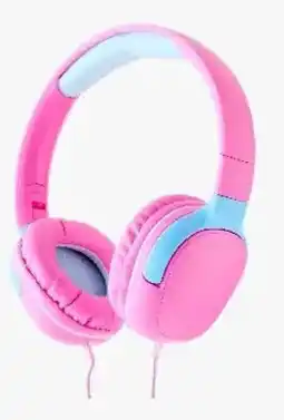 Kmart Over-Ear Wired Kids Headphones - Pink offer