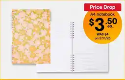Kmart A4 Split Notebook - Ditsy offer