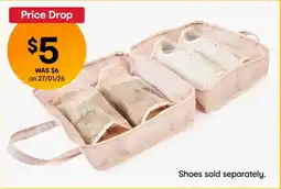 Kmart Shoe Travel Organiser - Assorted offer