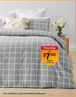 Kmart Hunter Quilt Cover Set - Double Bed offer