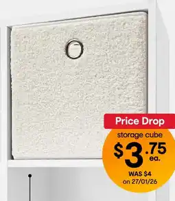 Kmart Collapsible Storage Cube - Boucle offer