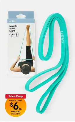 Kmart Light Resistance Muscle Band - Green offer