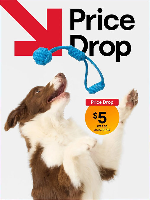 Kmart Pet Toy Rope Ball with Tug offer
