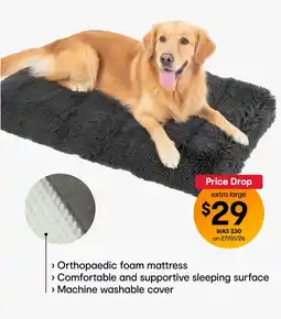 Kmart Pet Mattress Orthopaedic - Extra Large, Grey offer