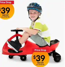 Kmart Eezy Peezy Swing Car Red offer