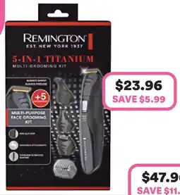 Priceline Remington 5-in-1 titanium multi-grooming kit offer