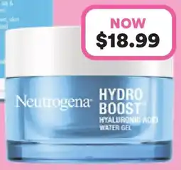 Priceline Neutrogena® hydro boost hyaluronic acid water face gel offer