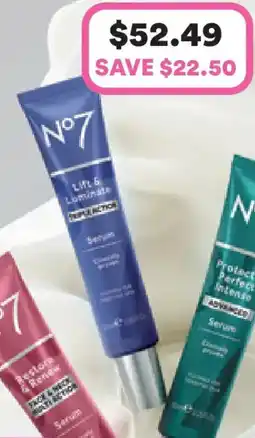 Priceline No7 lift & luminate triple action serum offer