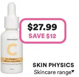 Priceline Skin physics 15% vitamin c + ferulic acid serum offer