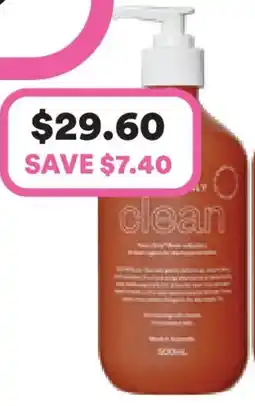 Priceline Yours only clean face, hair + body cleanser offer