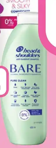 Priceline Head & Shoulders BARE Pure Clean Minimal Ingredients Anti-Dandruff Shampoo offer