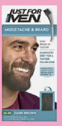 Priceline Just For Men Moustache & Beard Colour Dark Brown offer
