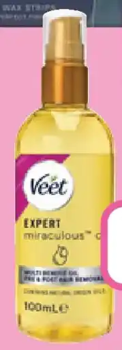 Priceline Veet Expert Miraculous Oil for Pre and Post Hair Removal offer