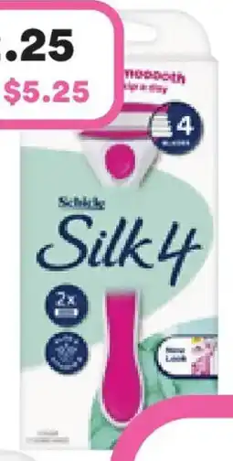 Priceline Schick Silk 4 Razor Kit +2 offer