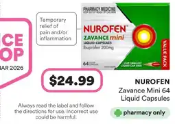 Priceline Nurofen Zavance Mini offer
