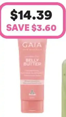 Priceline Gaia skin + body belly butter offer