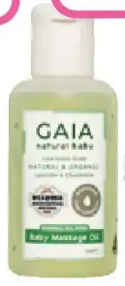 Priceline Gaia natural baby massage oil offer