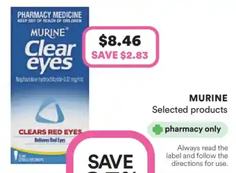 Priceline Murine clear eyes offer