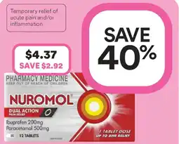 Priceline Nuromol double action pain relief offer