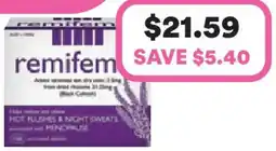 Priceline Remifemin Natural Plant Extract Menopause Relief offer