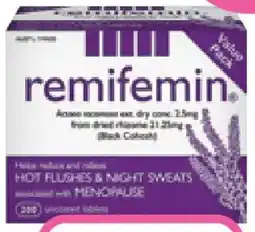 Priceline Remifemin Natural Plant Extract Menopause Relief offer