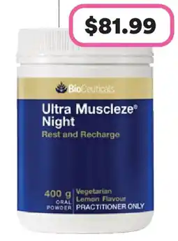 Priceline Bioceuticals ultra muscleze night offer