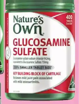 Priceline Nature's Own Glucosamine Sulfate offer