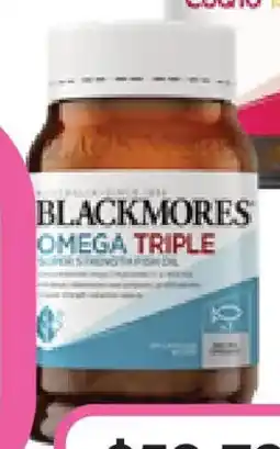 Priceline Blackmores Omega Triple Super Strength Fish Oil offer