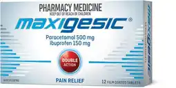 Soul Pattinson Chemist Maxigesic 12 Tablets offer