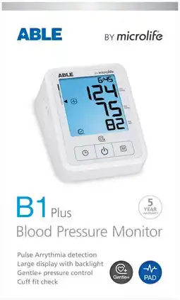 Soul Pattinson Chemist Able B1 Plus Blood Pressure Monitor offer