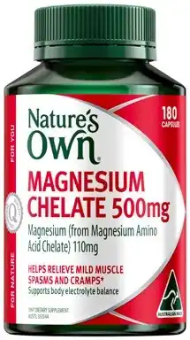Amcal Pharmacies Nature’s Own Magnesium Chelate 500mg 180 Capsules offer