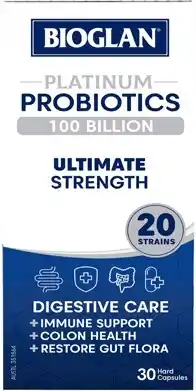 Amcal Pharmacies Bioglan Platinum Probiotics 100 Billion 30 Capsules offer