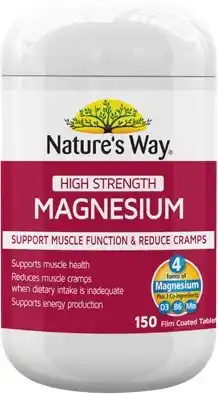 Amcal Pharmacies Nature’s Way High Strength Magnesium 150 Tablets offer